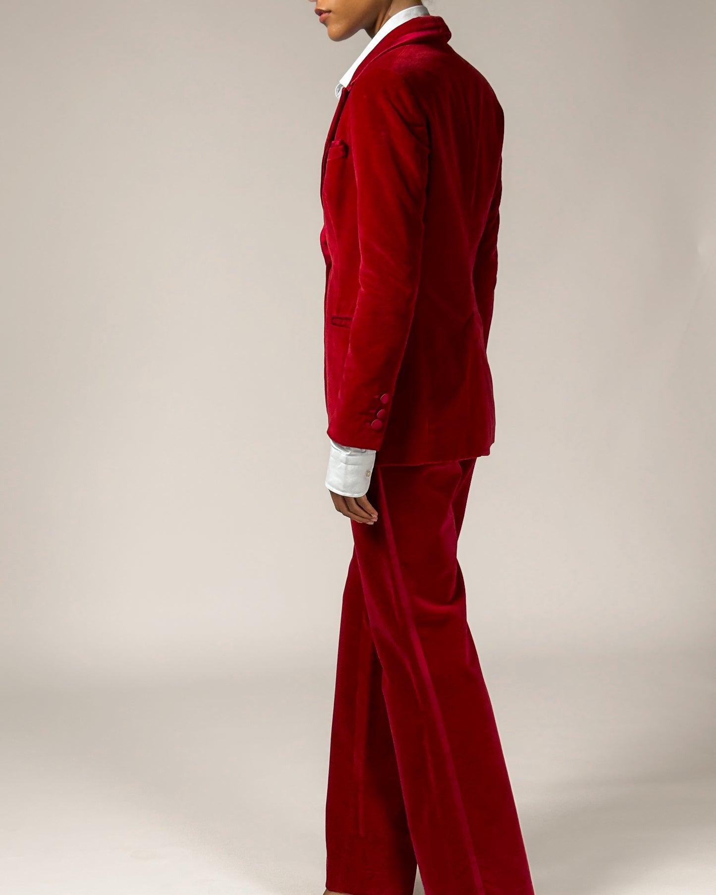 Gucci by Tom Ford 1996 Red Velvet Suit