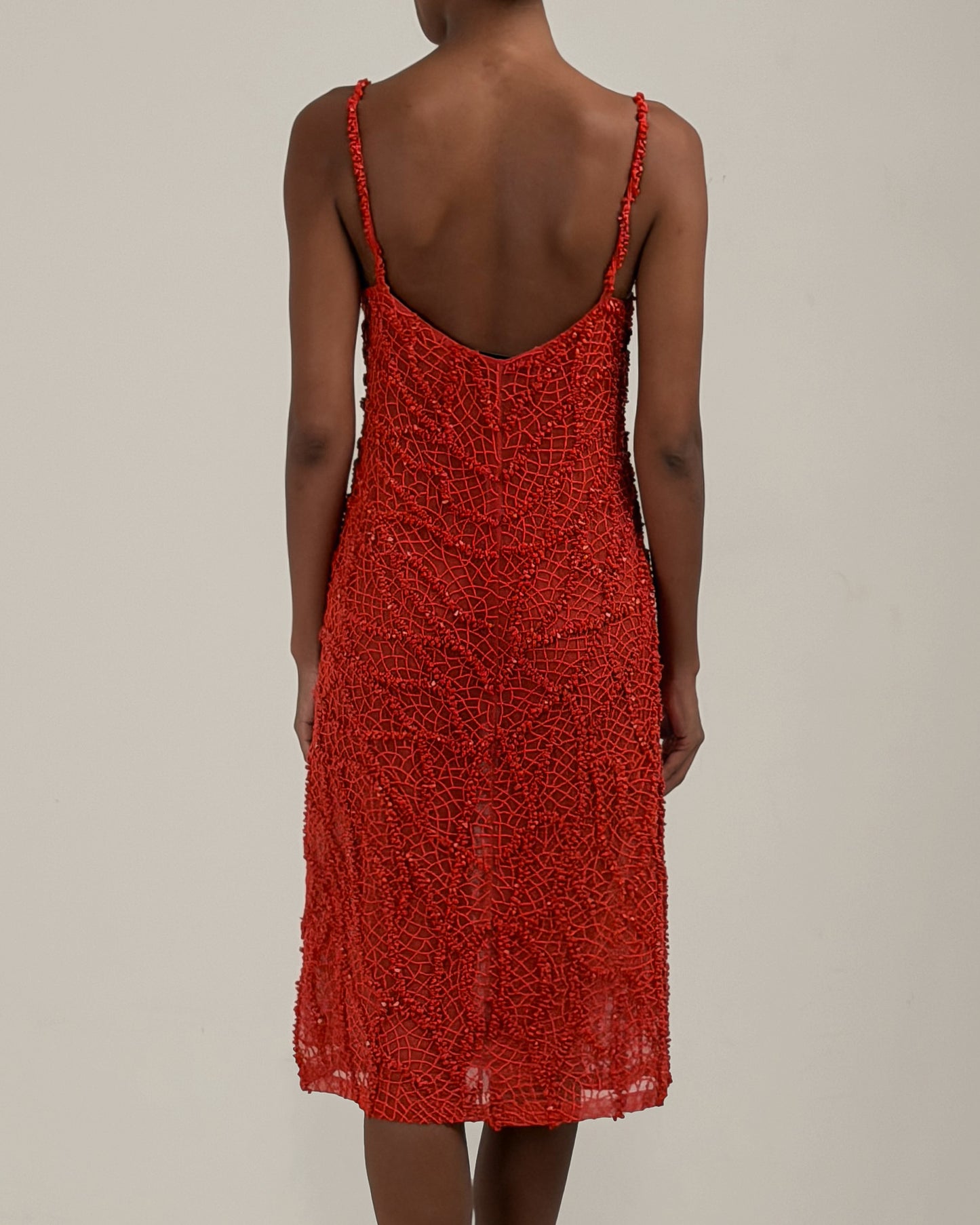 Valentino 2000 Beaded Dress