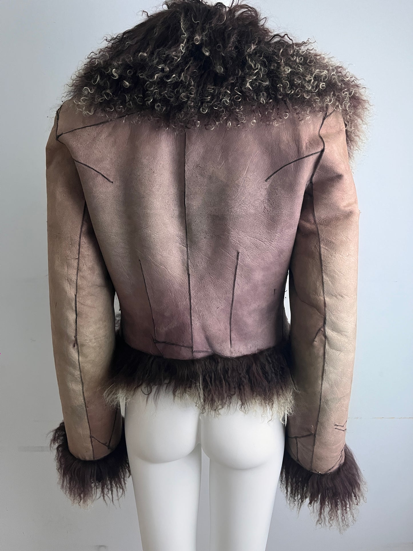 Ann Demeulemeester 2008 Reversible Mongolian Fur Jacket