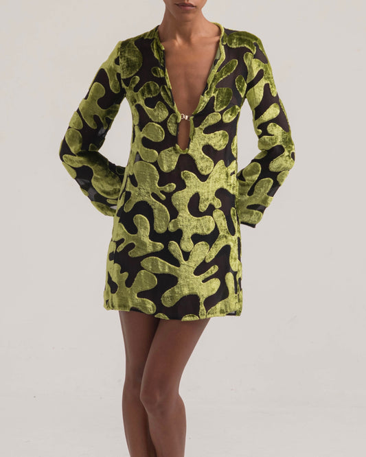 Gucci by Tom Ford 1996 Velvet Burnout Dress