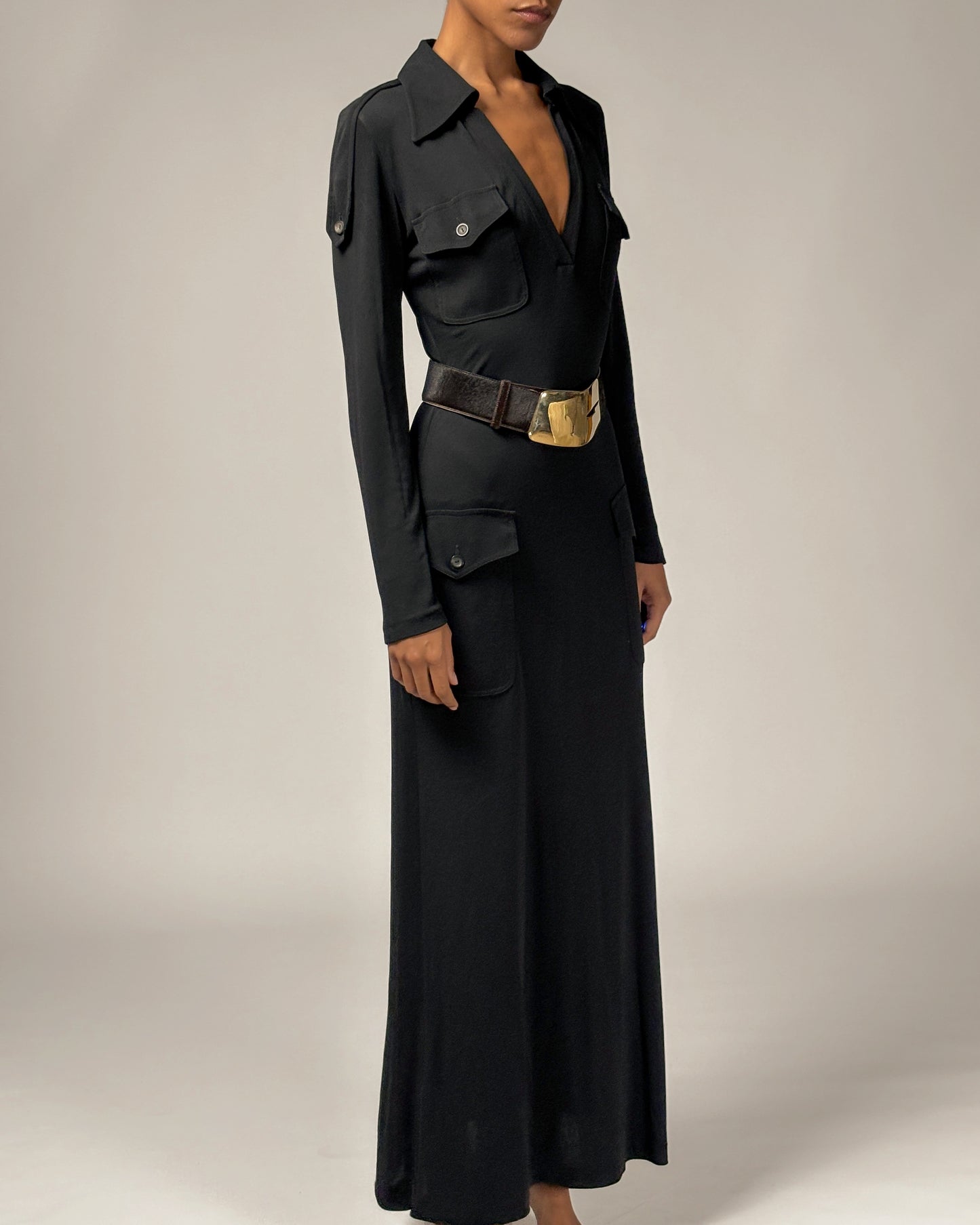 Gucci by Tom Ford 1996 Pocket Maxi Dress