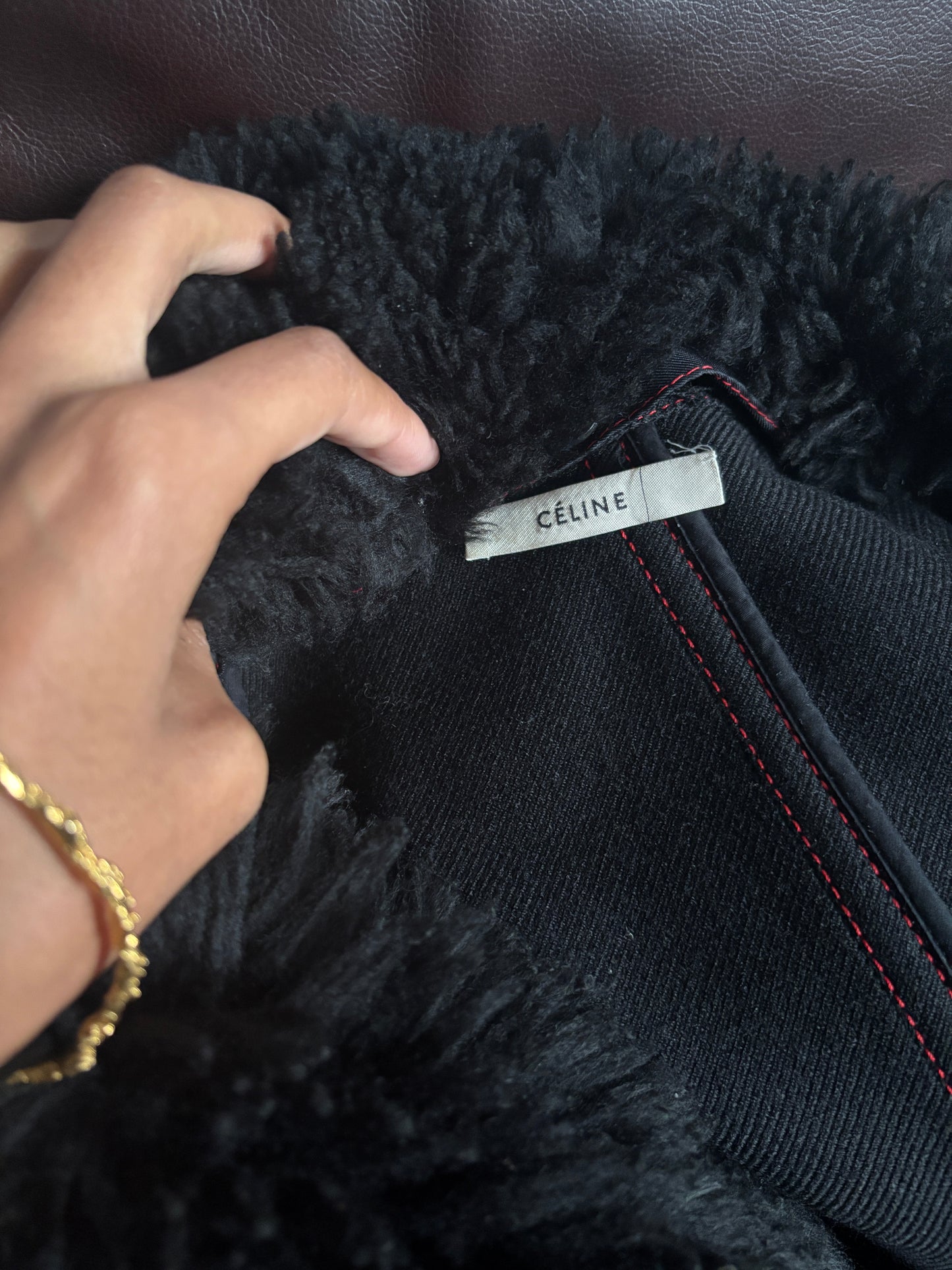 Céline by Phoebe Philo 2015 Fur Trim Coat