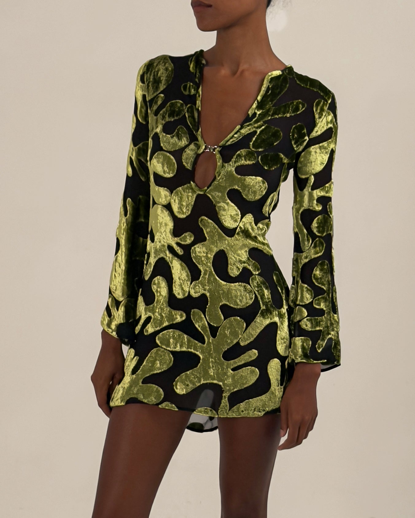 Gucci by Tom Ford 1996 Velvet Burnout Dress