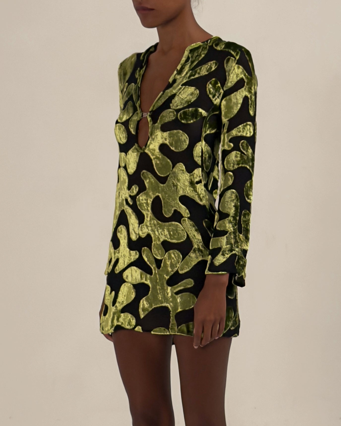 Gucci by Tom Ford 1996 Velvet Burnout Dress