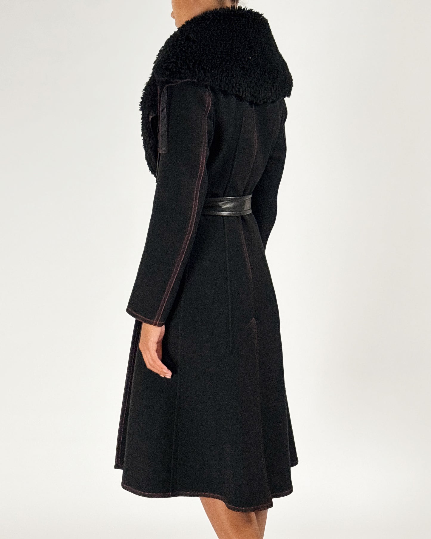 Céline by Phoebe Philo 2015 Fur Trim Coat