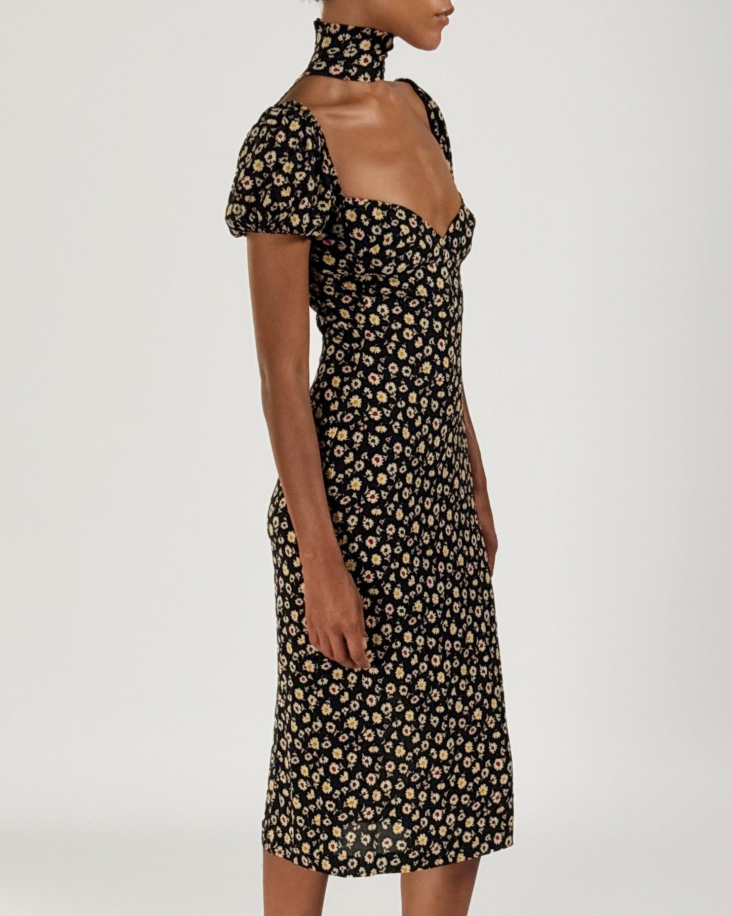 Dolce & Gabbana 2001 Floral Choker Dress