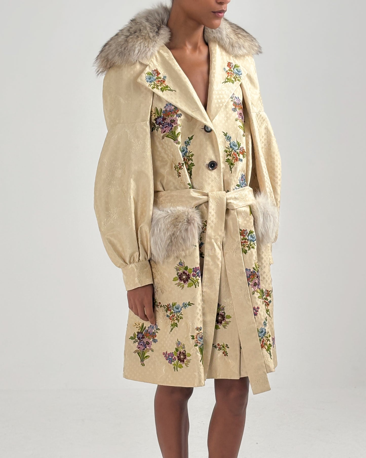 Christian Dior by John Galliano 2002 Embroidered Silk Coat