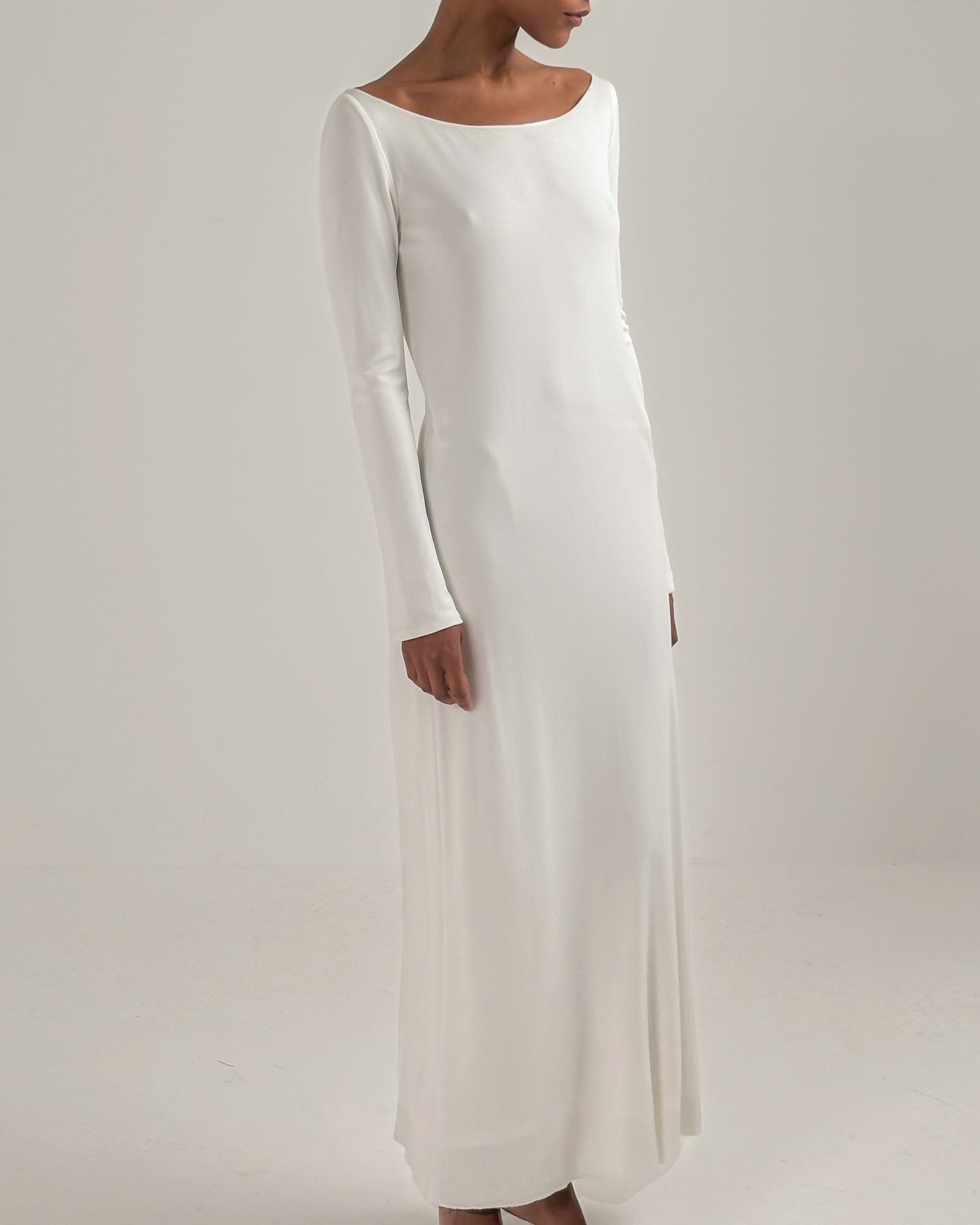 tom ford gucci white cut out dress 2004 Gucci by Tom Ford Black Silk Jersey Plunge Cut-Out Finale Gown
