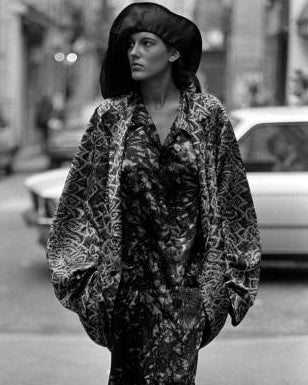 Yohji Yamamoto 1985 Cocoon Printed Jacket