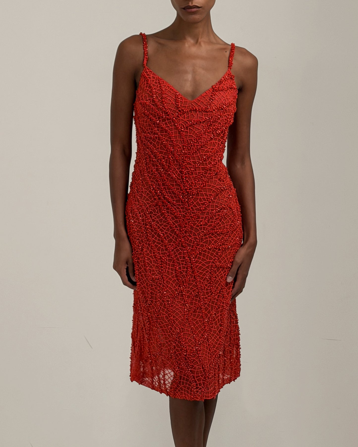 Valentino 2000 Beaded Dress