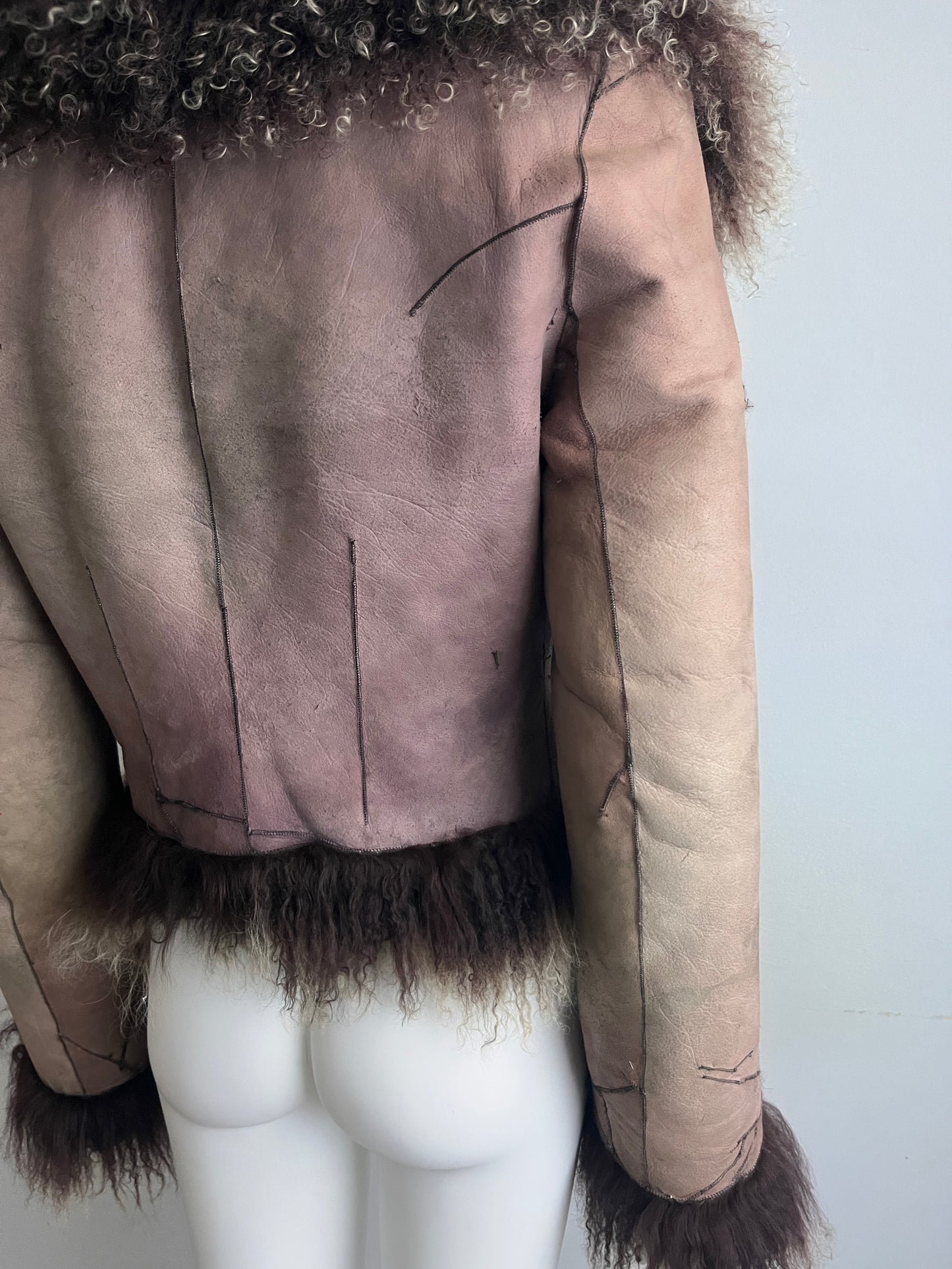 Ann Demeulemeester 2008 Reversible Mongolian Fur Jacket