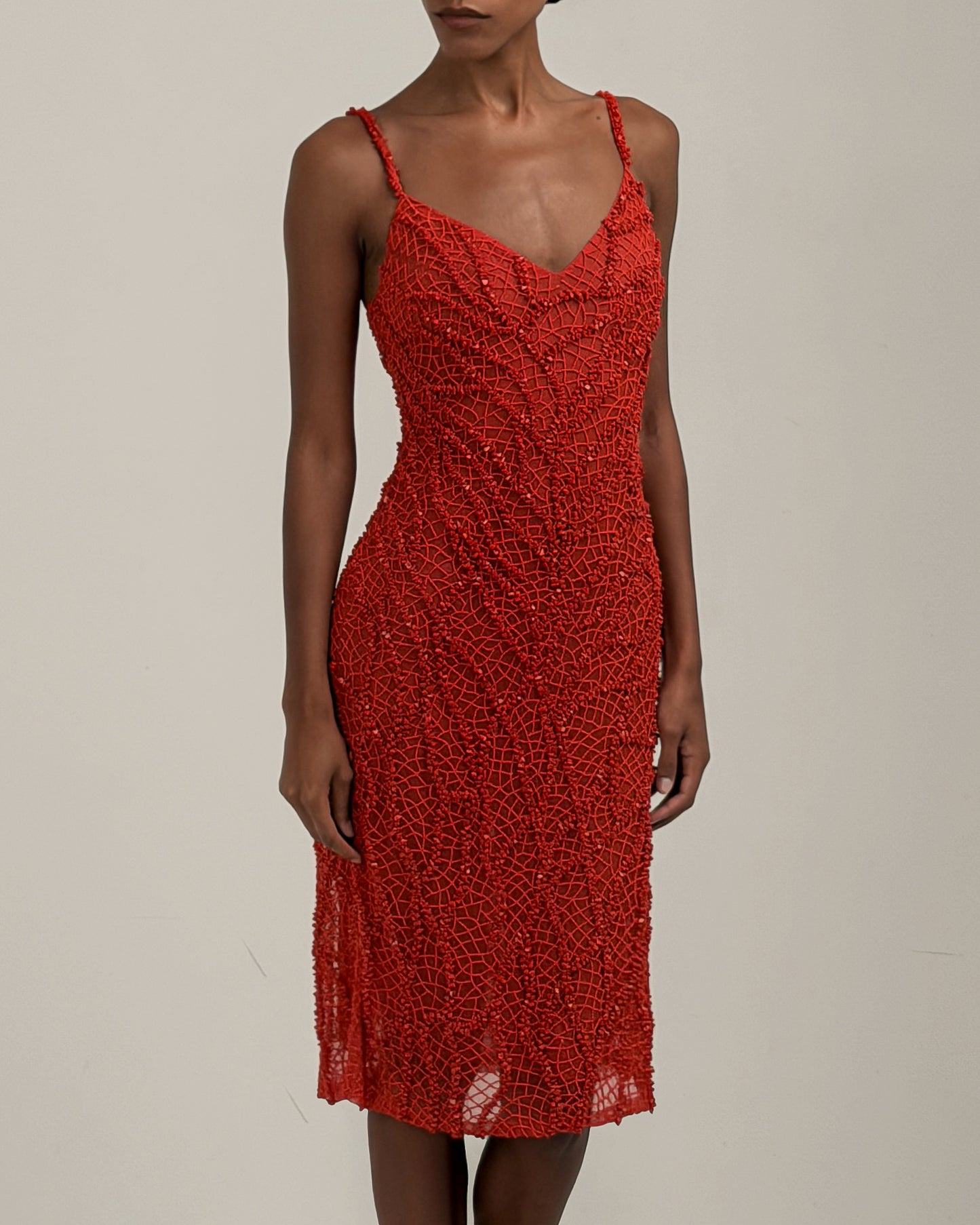 Valentino 2000 Beaded Dress