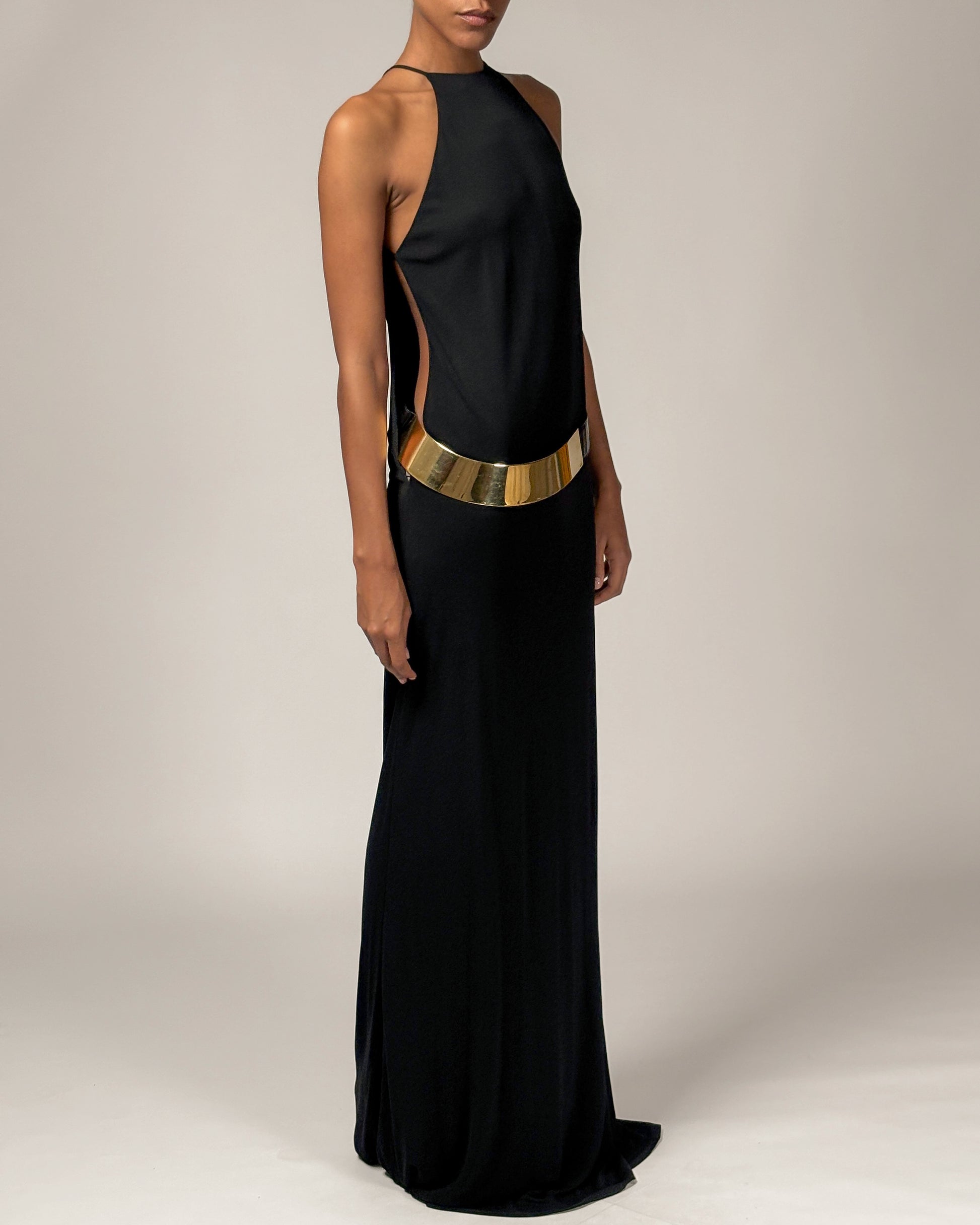 gucci black and gold dress Gucci Black & Gold Evening Gown by Gucci