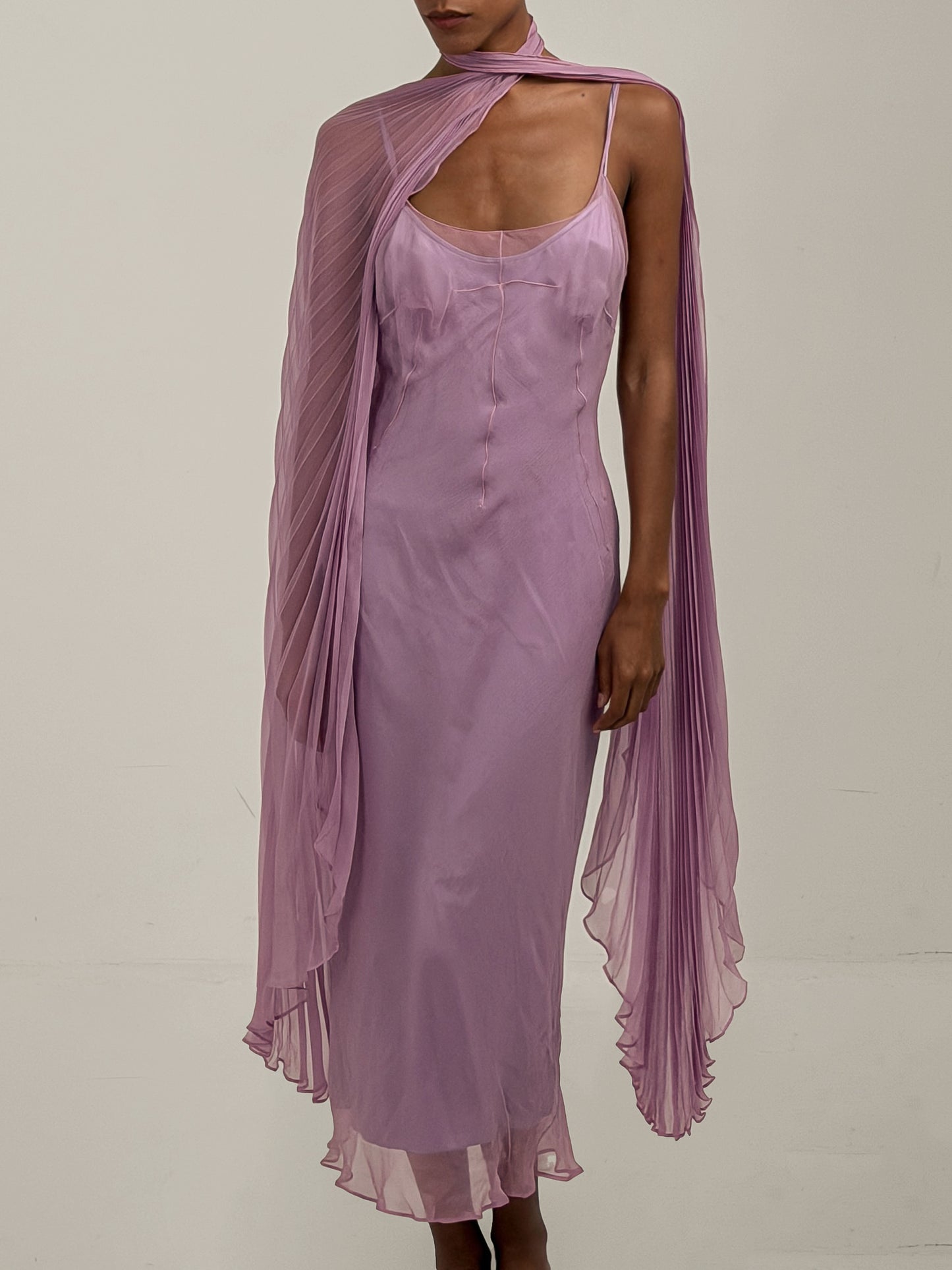 Dolce & Gabbana 2000 Silk Dress & Stole