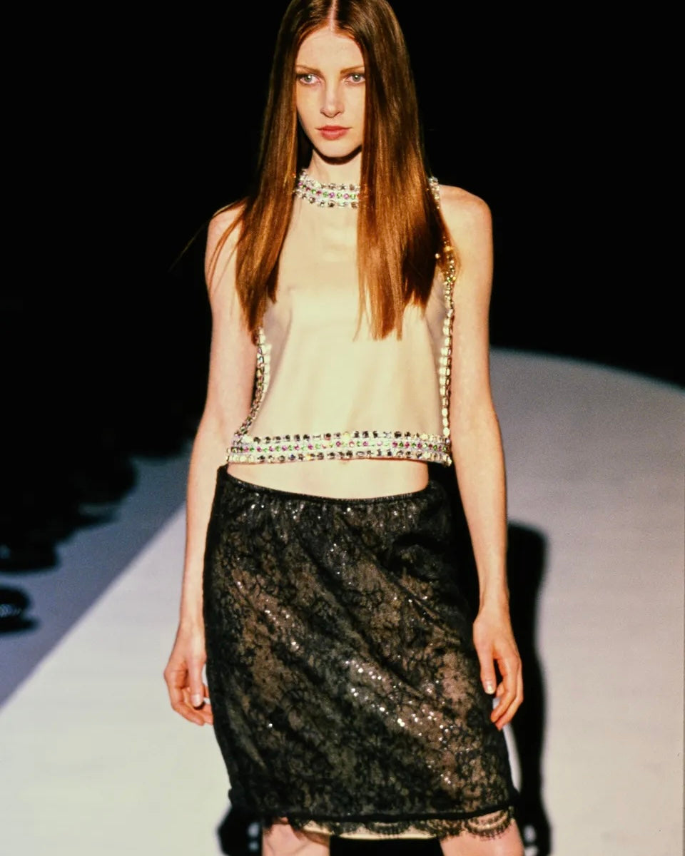 Gucci by Tom Ford 1999 Lace Skirt