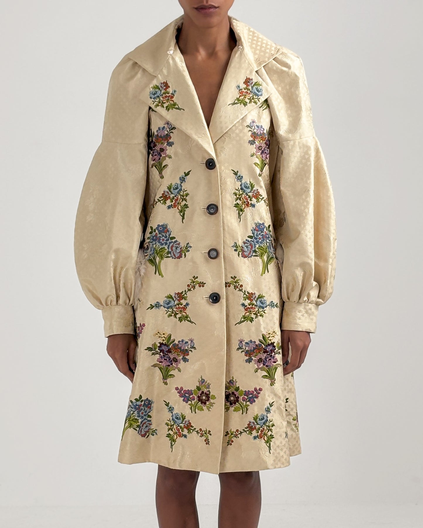 Christian Dior by John Galliano 2002 Embroidered Silk Coat