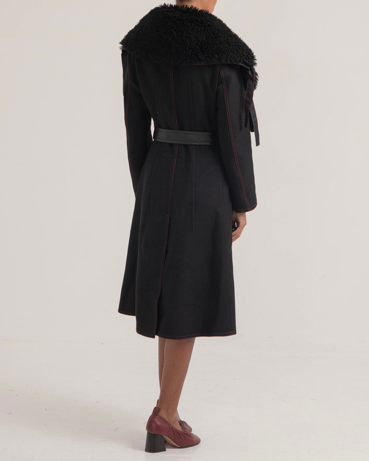 Céline by Phoebe Philo 2015 Fur Trim Coat