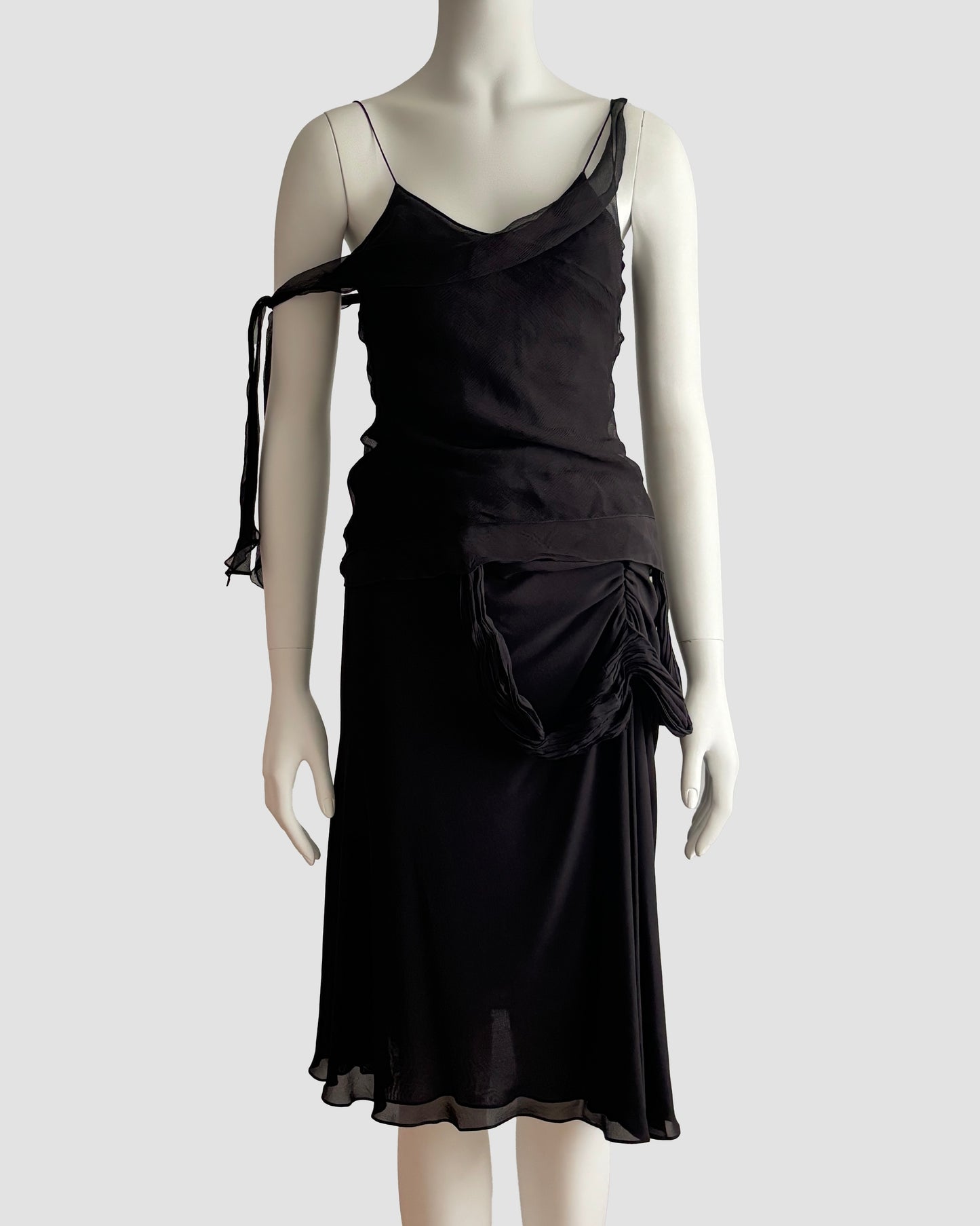 Dior by John Galliano 2003 Black Skirt Set