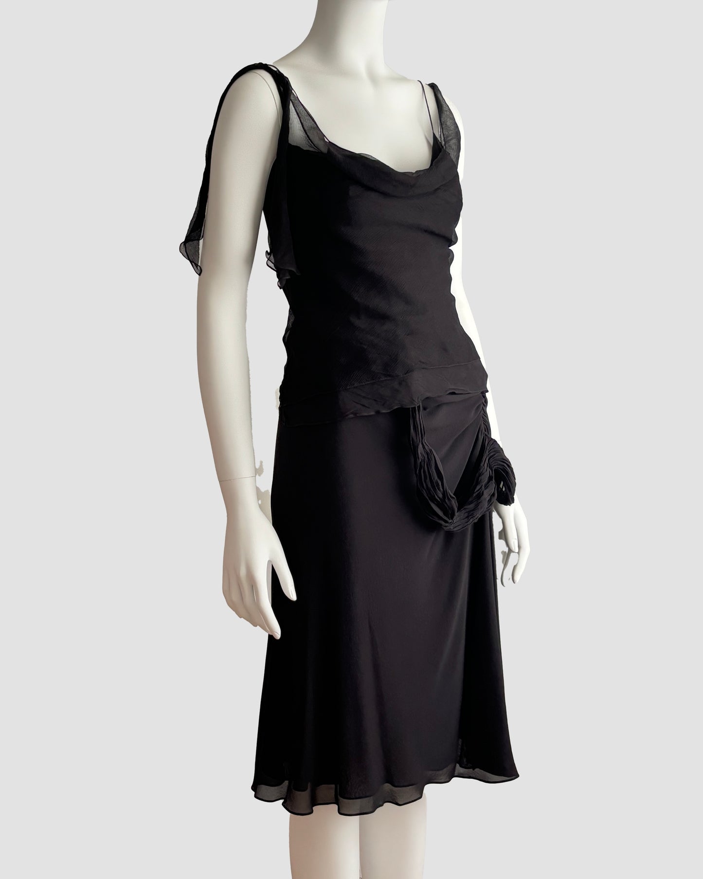 Dior by John Galliano 2003 Black Skirt Set