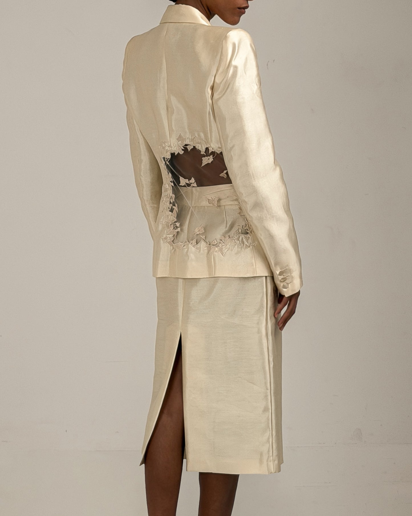 Alexander McQueen 1999 Cut-out Skirt Suit