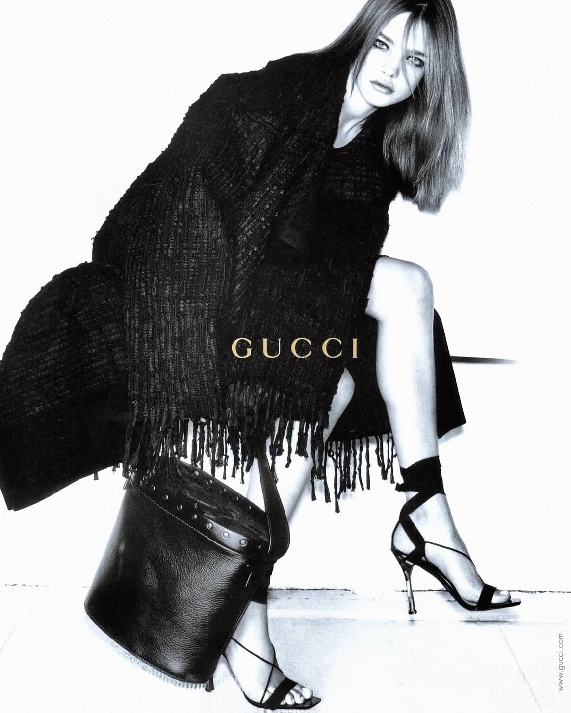 Gucci by Tom Ford 2002 Oversized Fringe Bouclé Coat