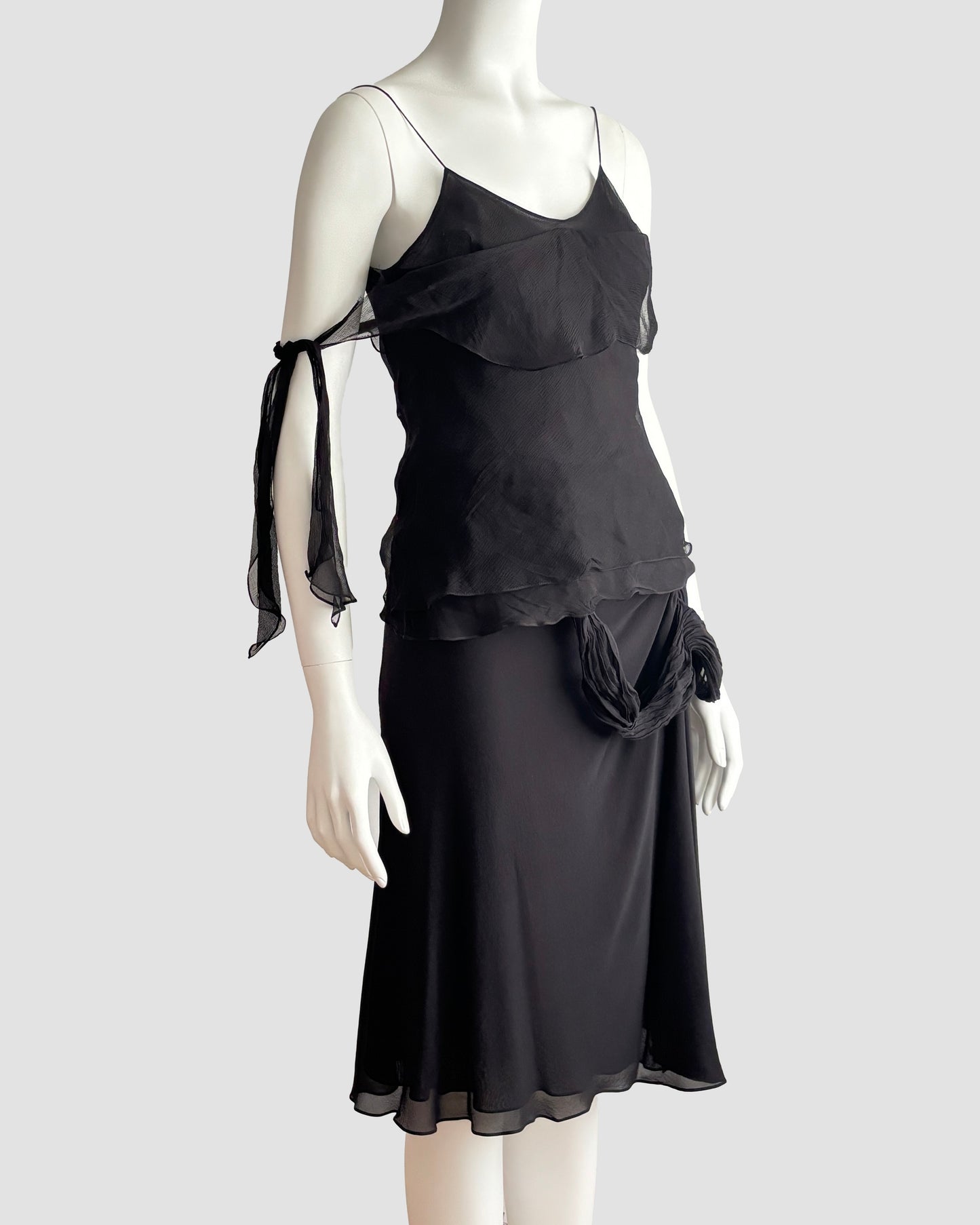 Dior by John Galliano 2003 Black Skirt Set