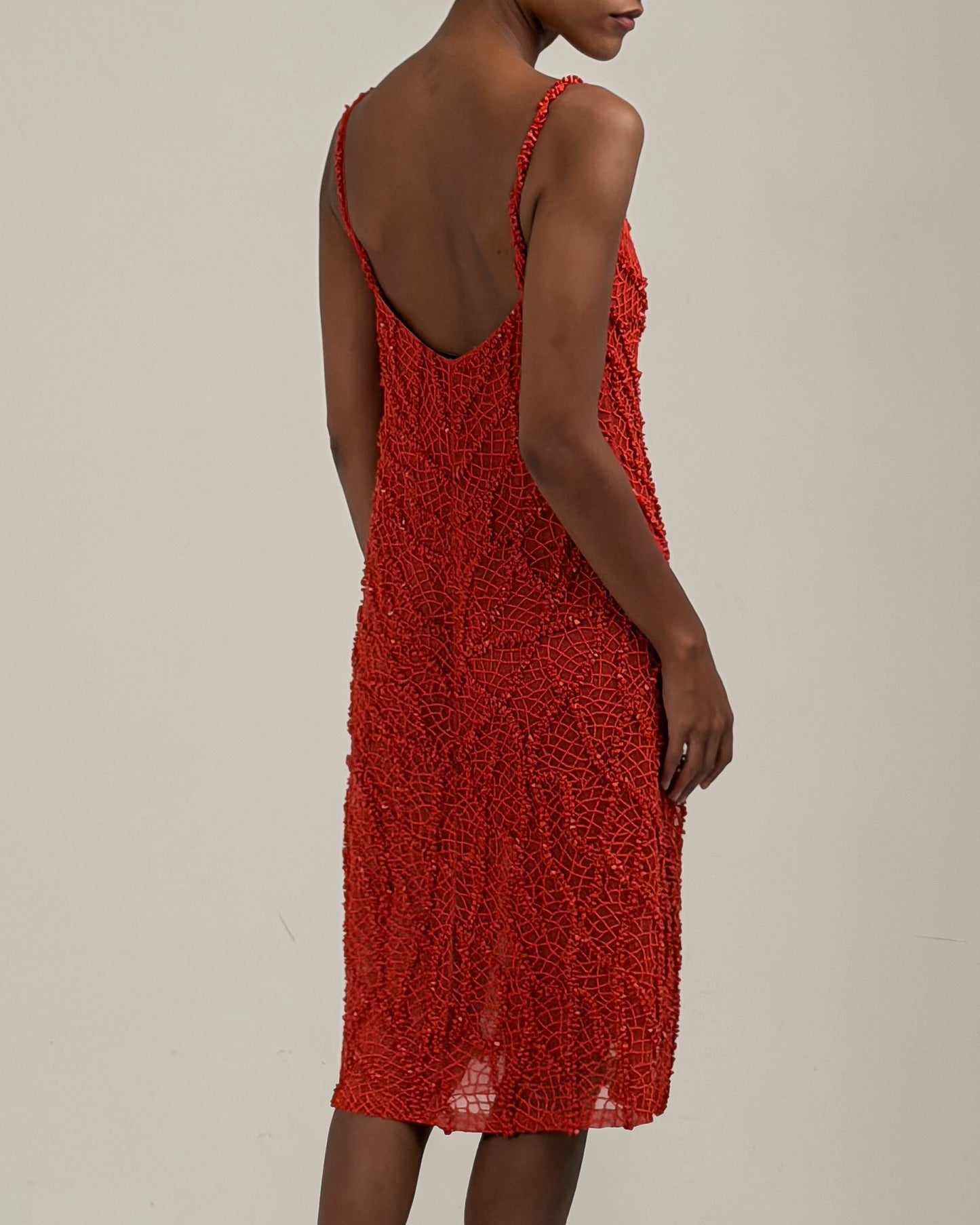 Valentino 2000 Beaded Dress