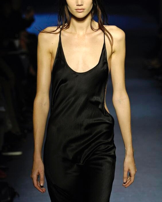 Ann Demeulemeester 2006 Silk Dress