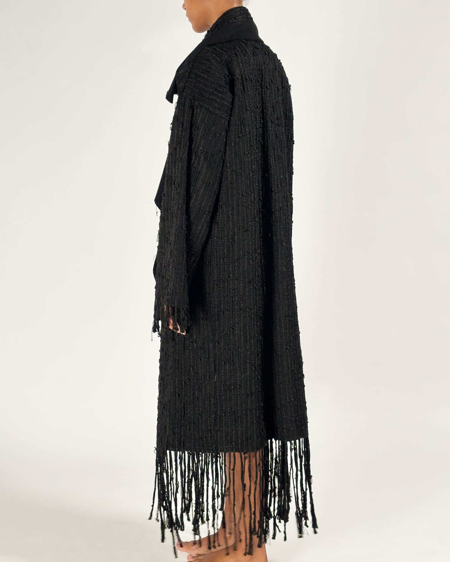 Gucci by Tom Ford 2002 Oversized Fringe Bouclé Coat