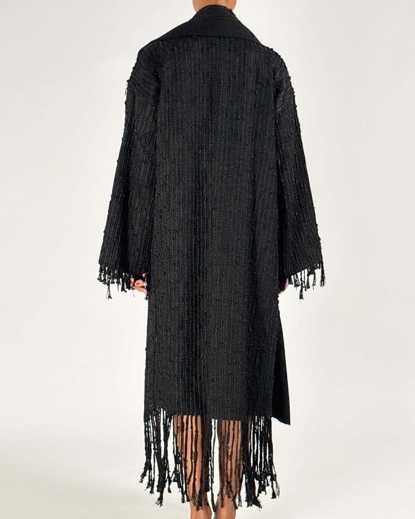 Gucci by Tom Ford 2002 Oversized Fringe Bouclé Coat