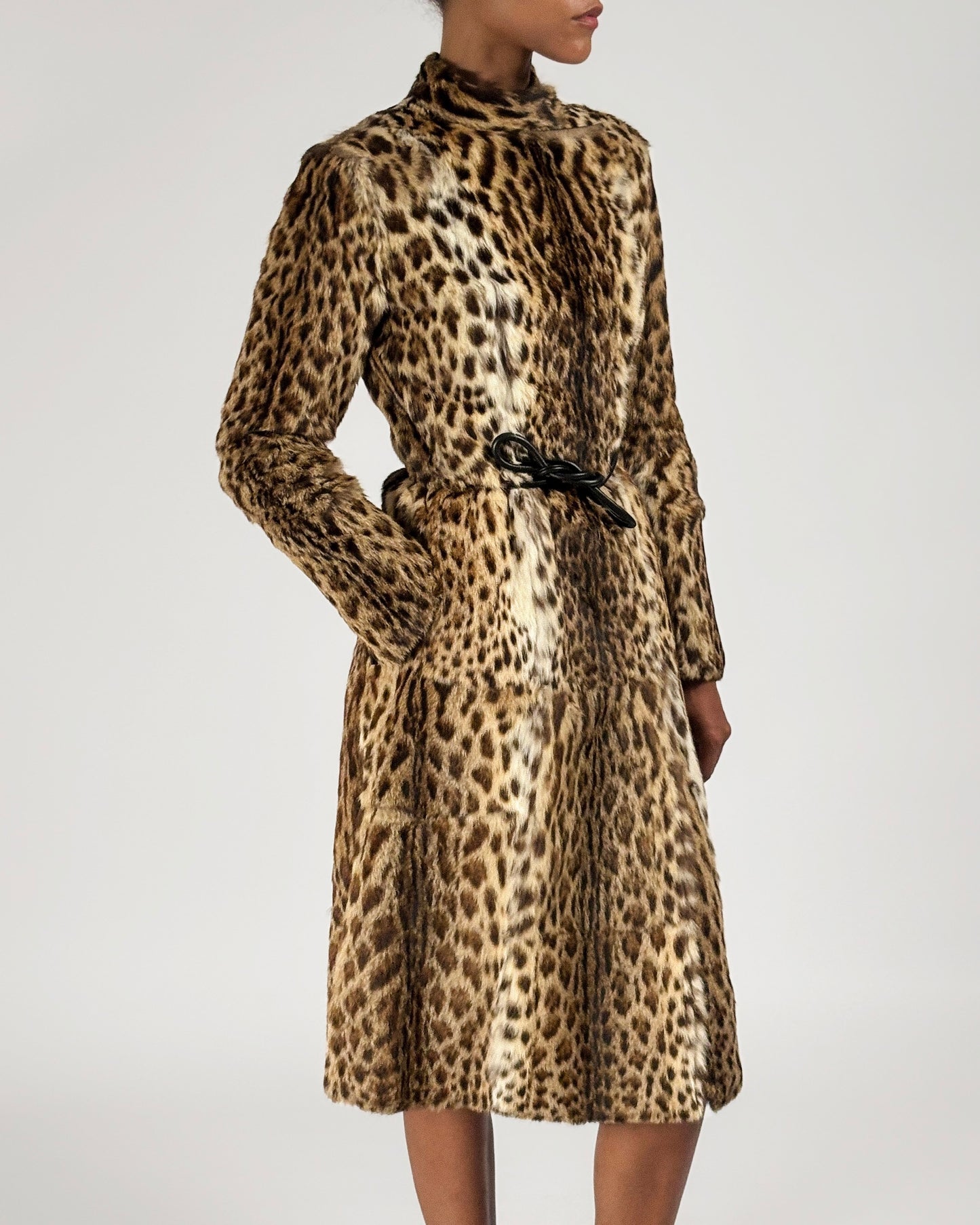 Gucci by Tom Ford 1999 Leopard Print Fur Coat