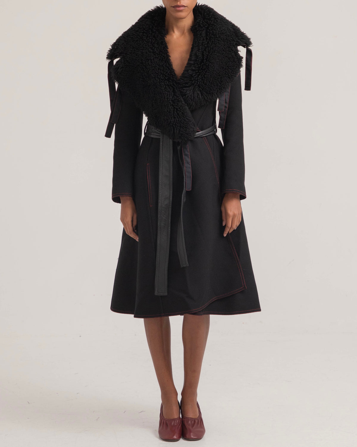 Céline by Phoebe Philo 2015 Fur Trim Coat