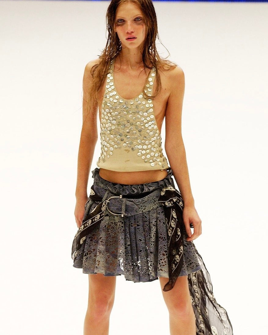 Alexander McQueen 2003 Laser Cut Skirt