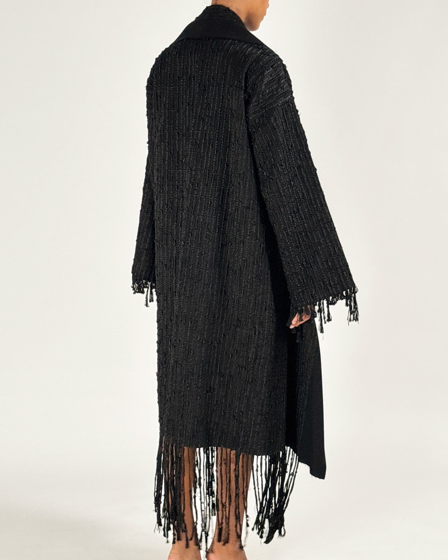Gucci by Tom Ford 2002 Oversized Fringe Bouclé Coat