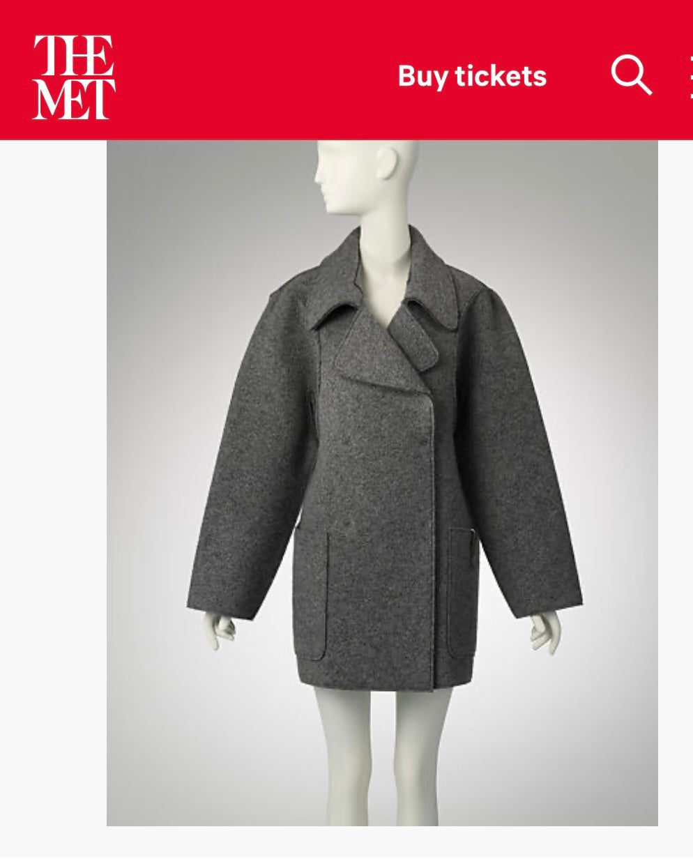 Maison Martin Margiela 1998 "Flat" Wool Coat