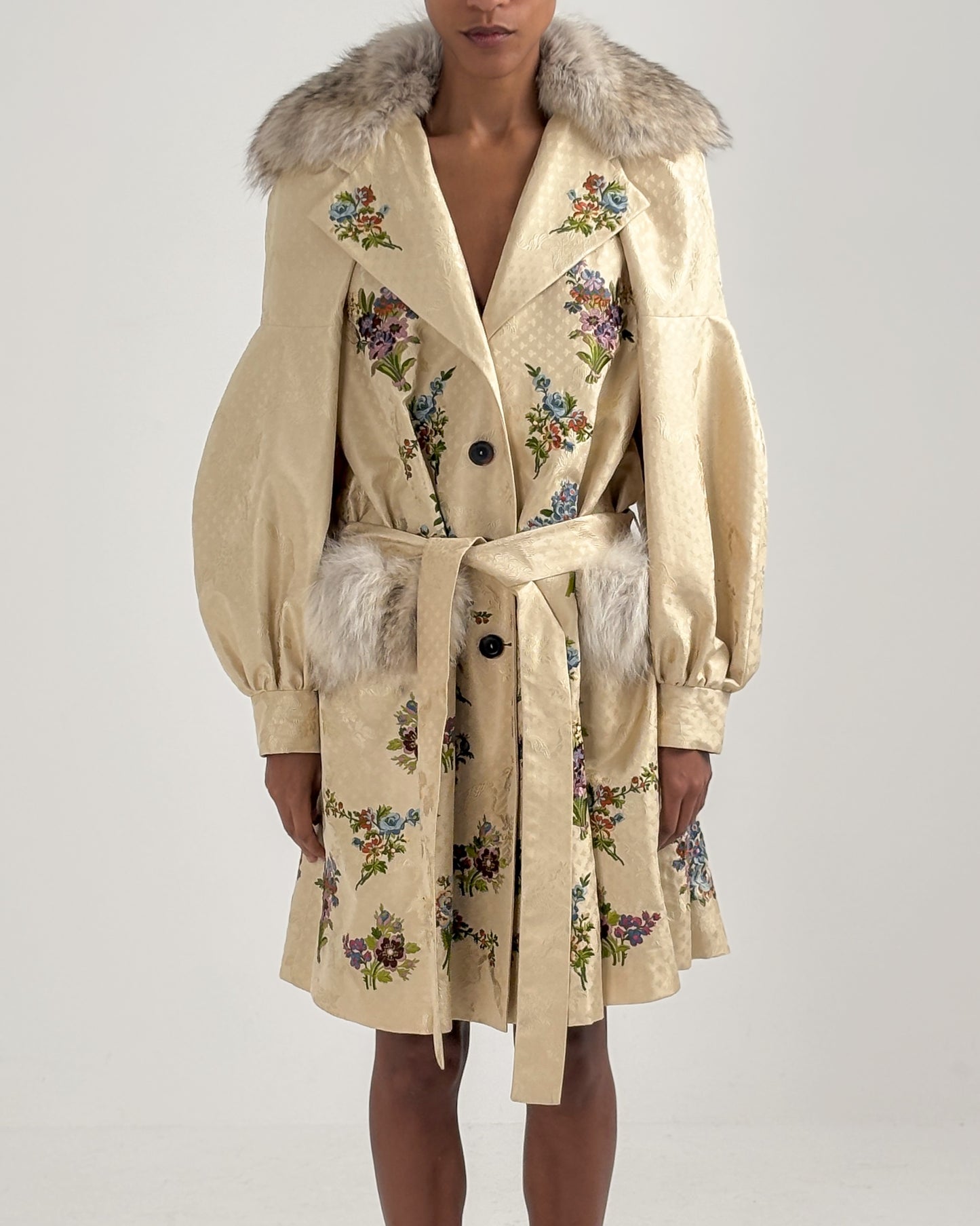 Christian Dior by John Galliano 2002 Embroidered Silk Coat