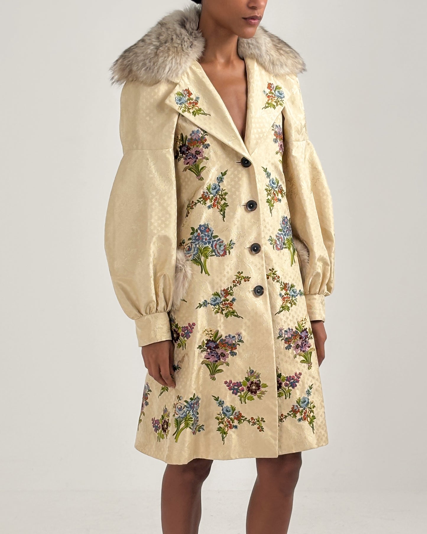 Christian Dior by John Galliano 2002 Embroidered Silk Coat