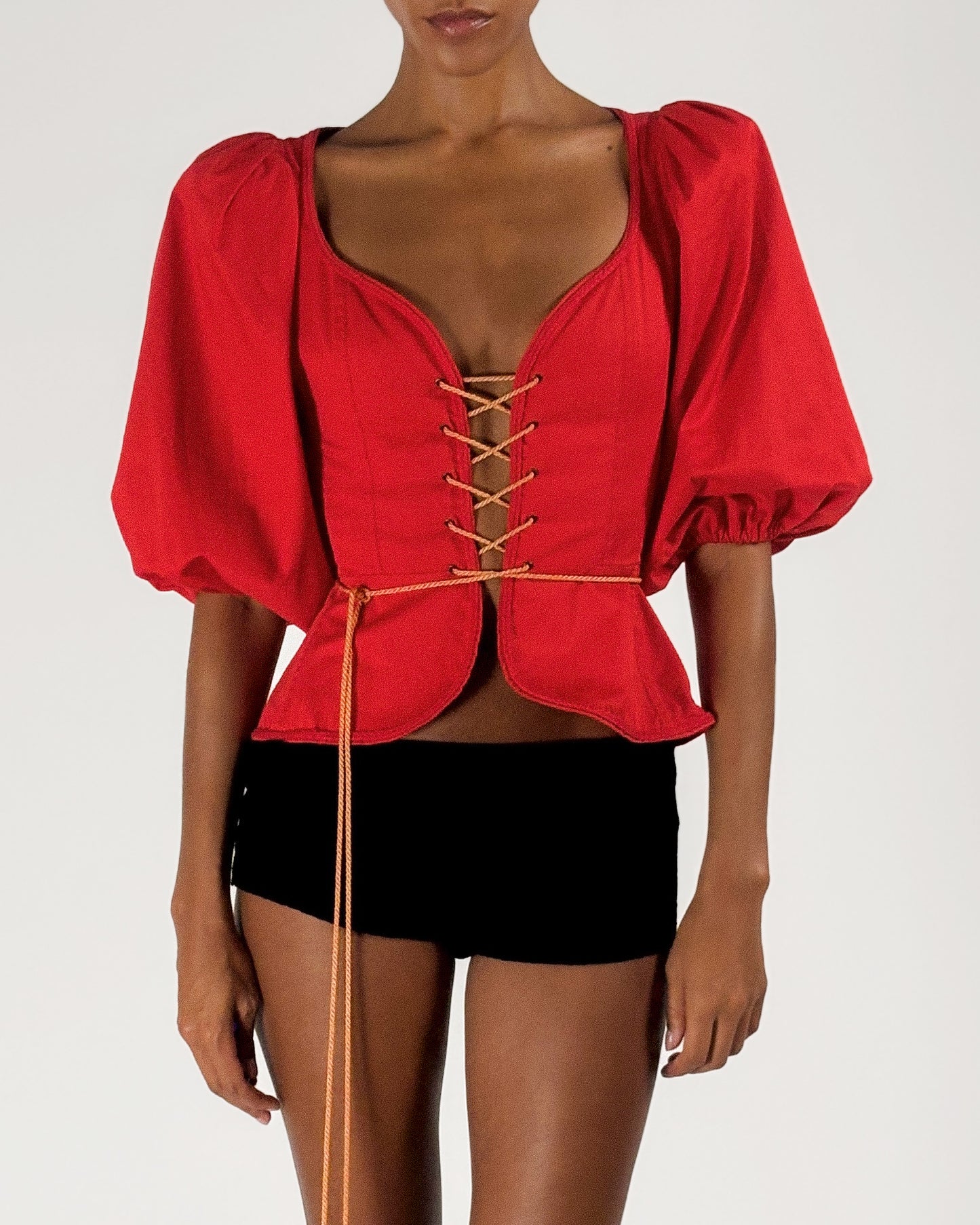 Yves Saint Laurent 1977 Corset Top & Skirt Set