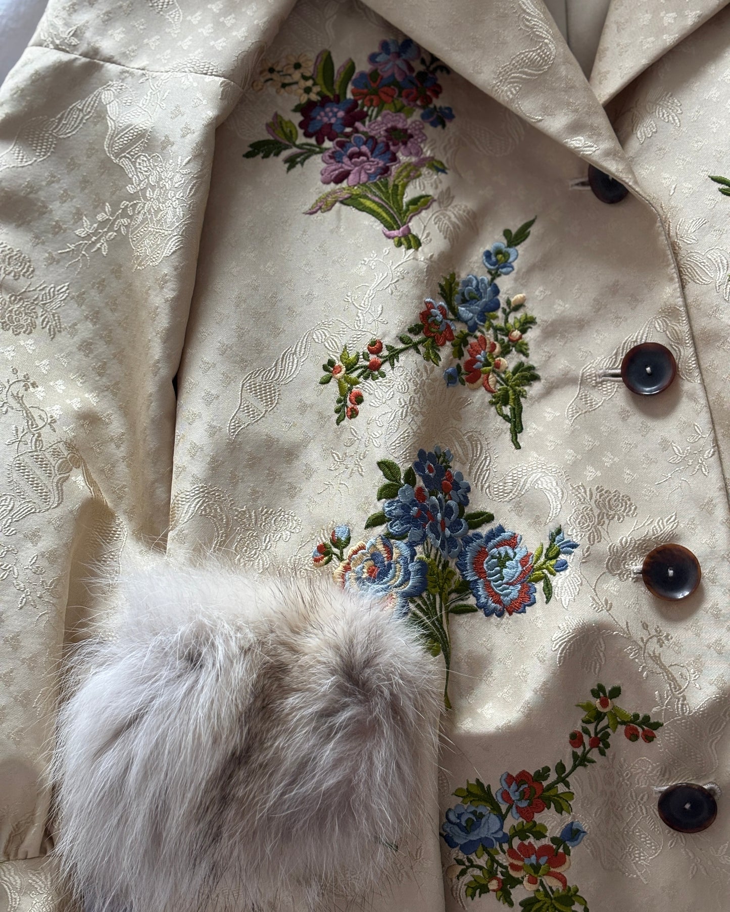Christian Dior by John Galliano 2002 Embroidered Silk Coat