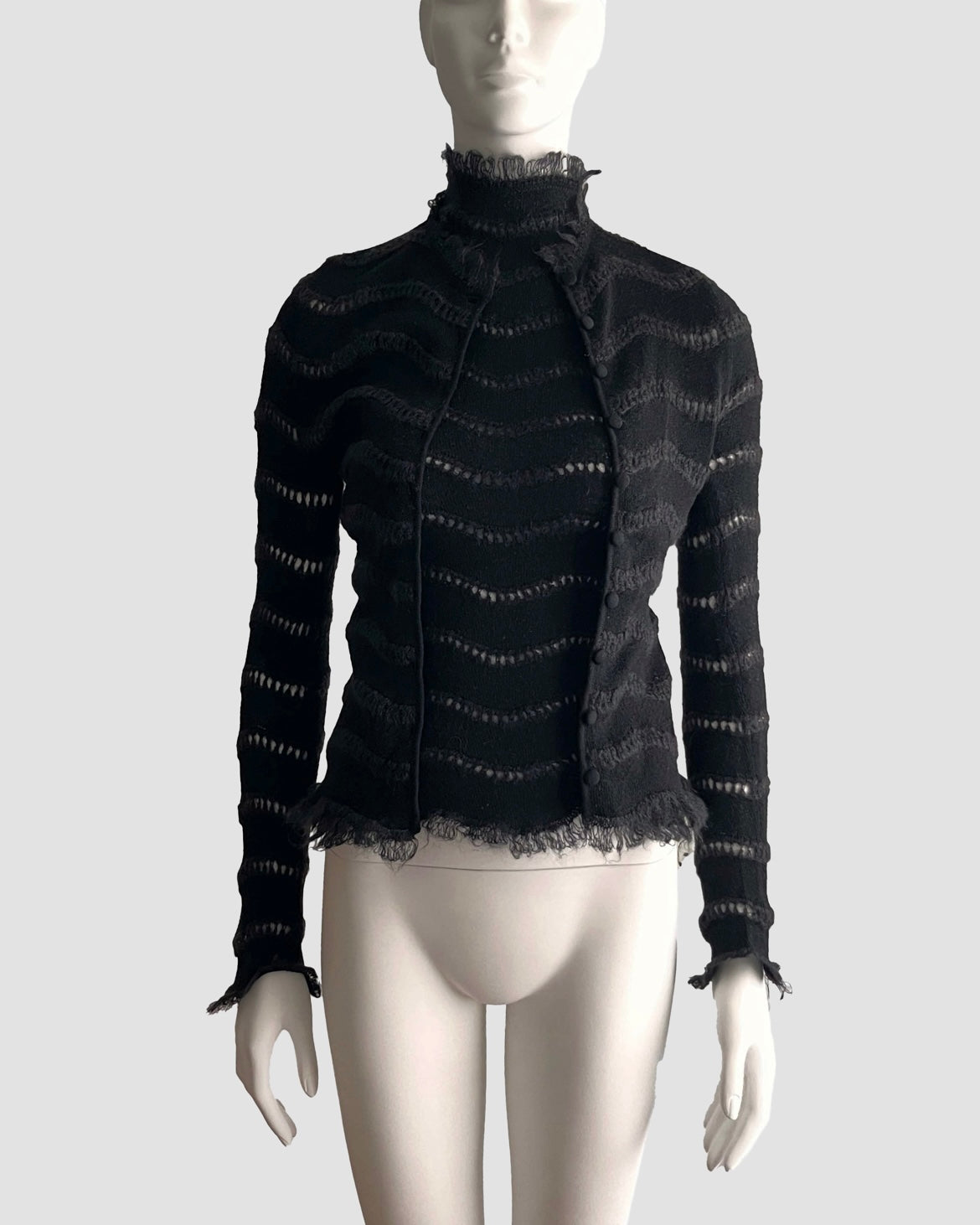 Versace 2005 Mohair Cardigan Set