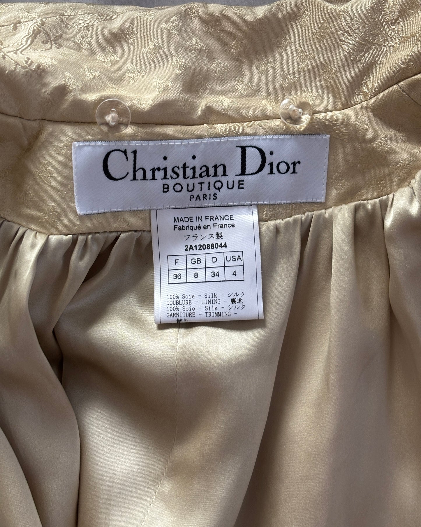 Christian Dior by John Galliano 2002 Embroidered Silk Coat