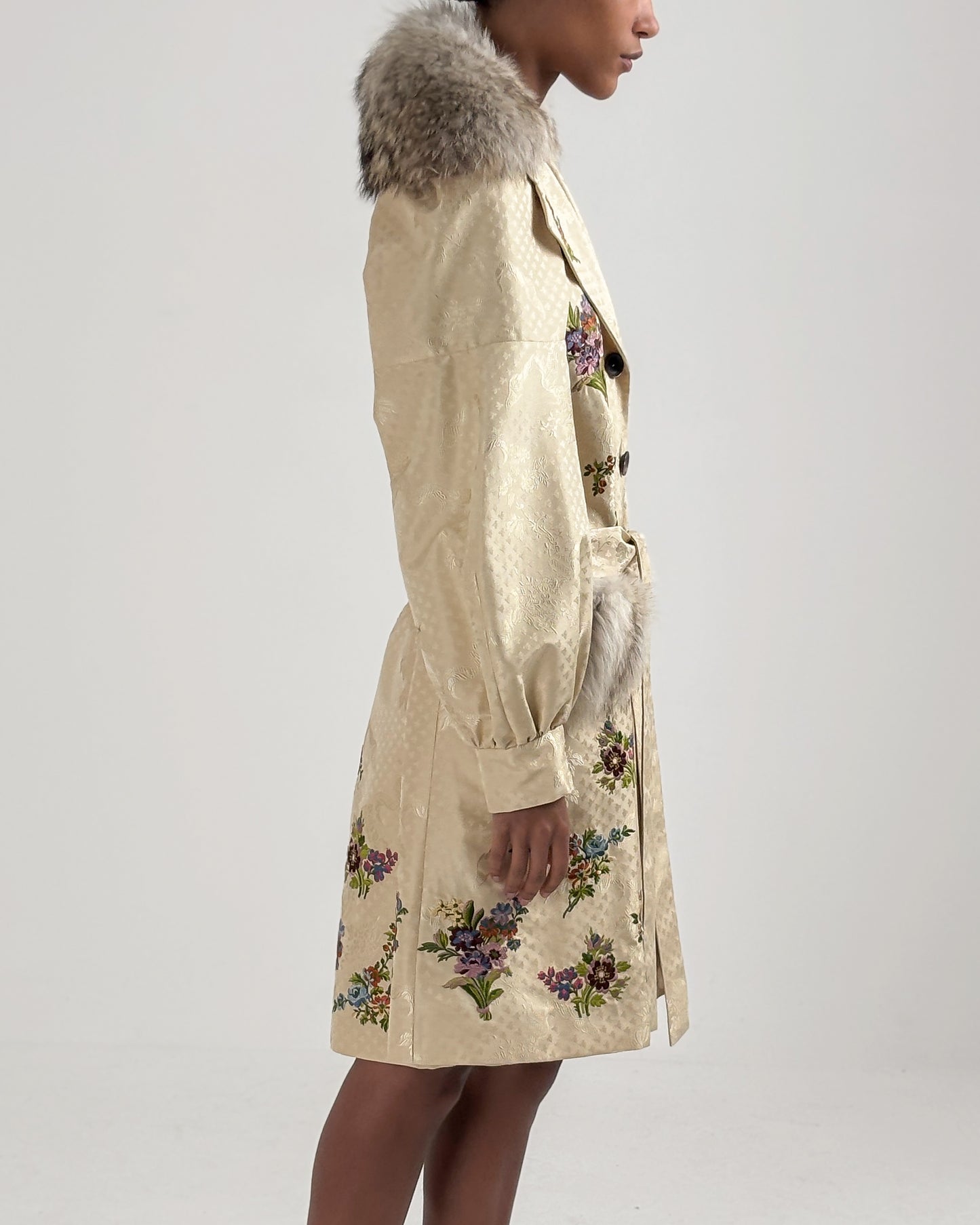 Christian Dior by John Galliano 2002 Embroidered Silk Coat