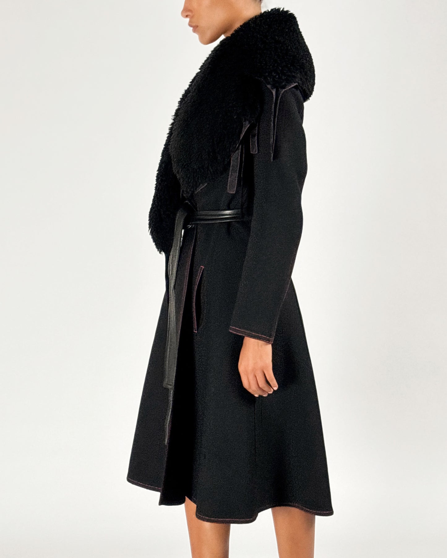 Céline by Phoebe Philo 2015 Fur Trim Coat