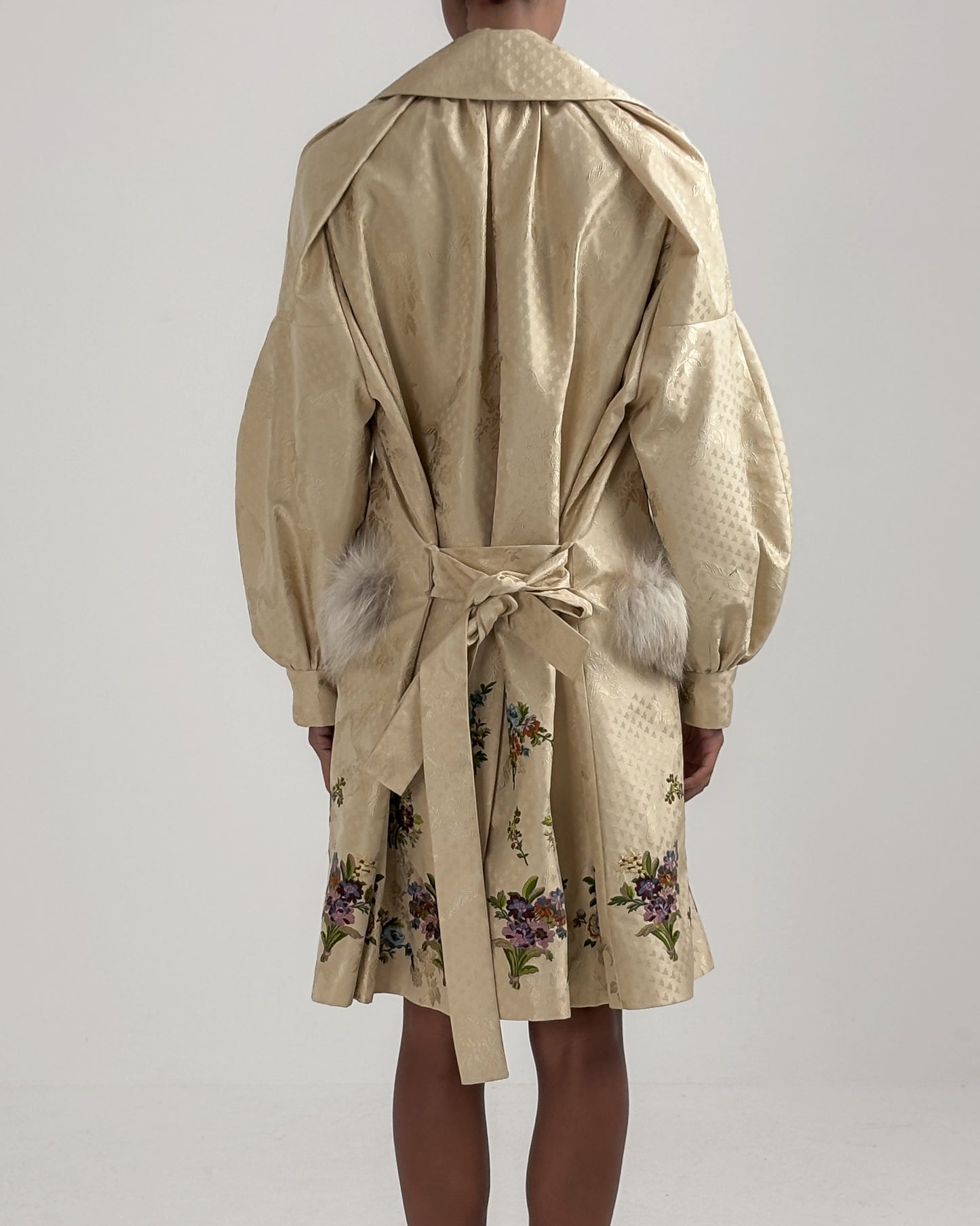 Christian Dior by John Galliano 2002 Embroidered Silk Coat