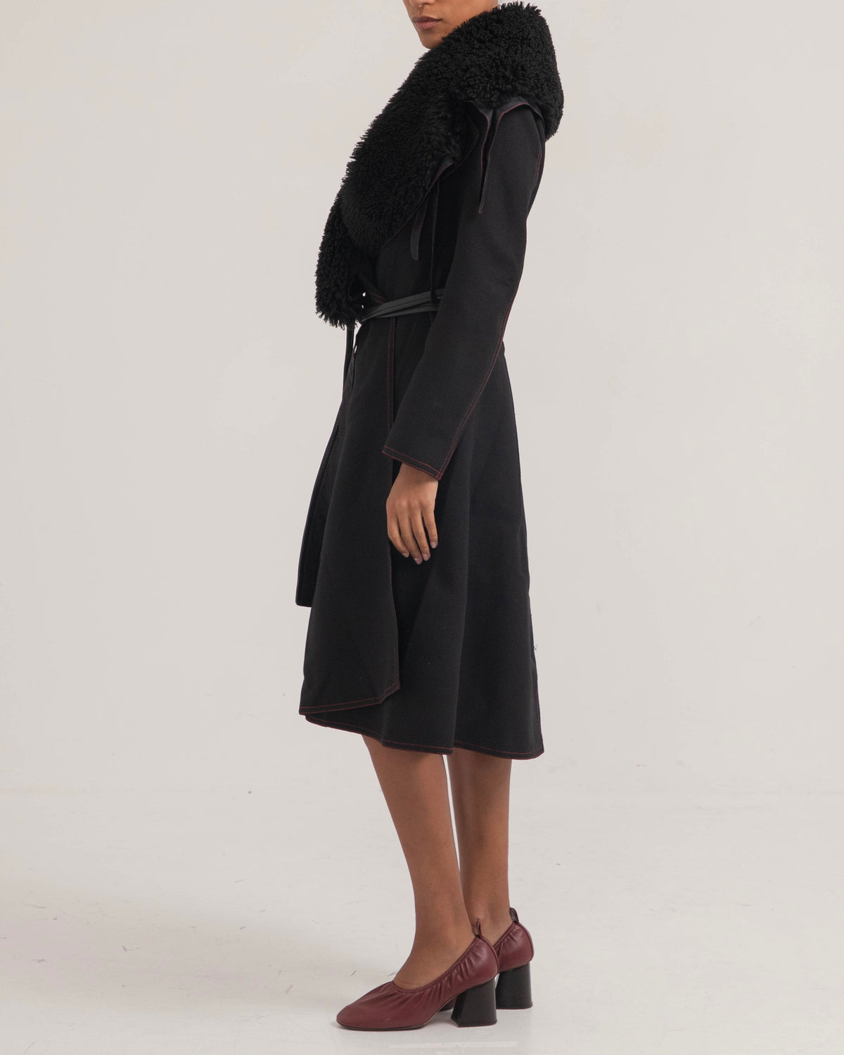 Céline by Phoebe Philo 2015 Fur Trim Coat