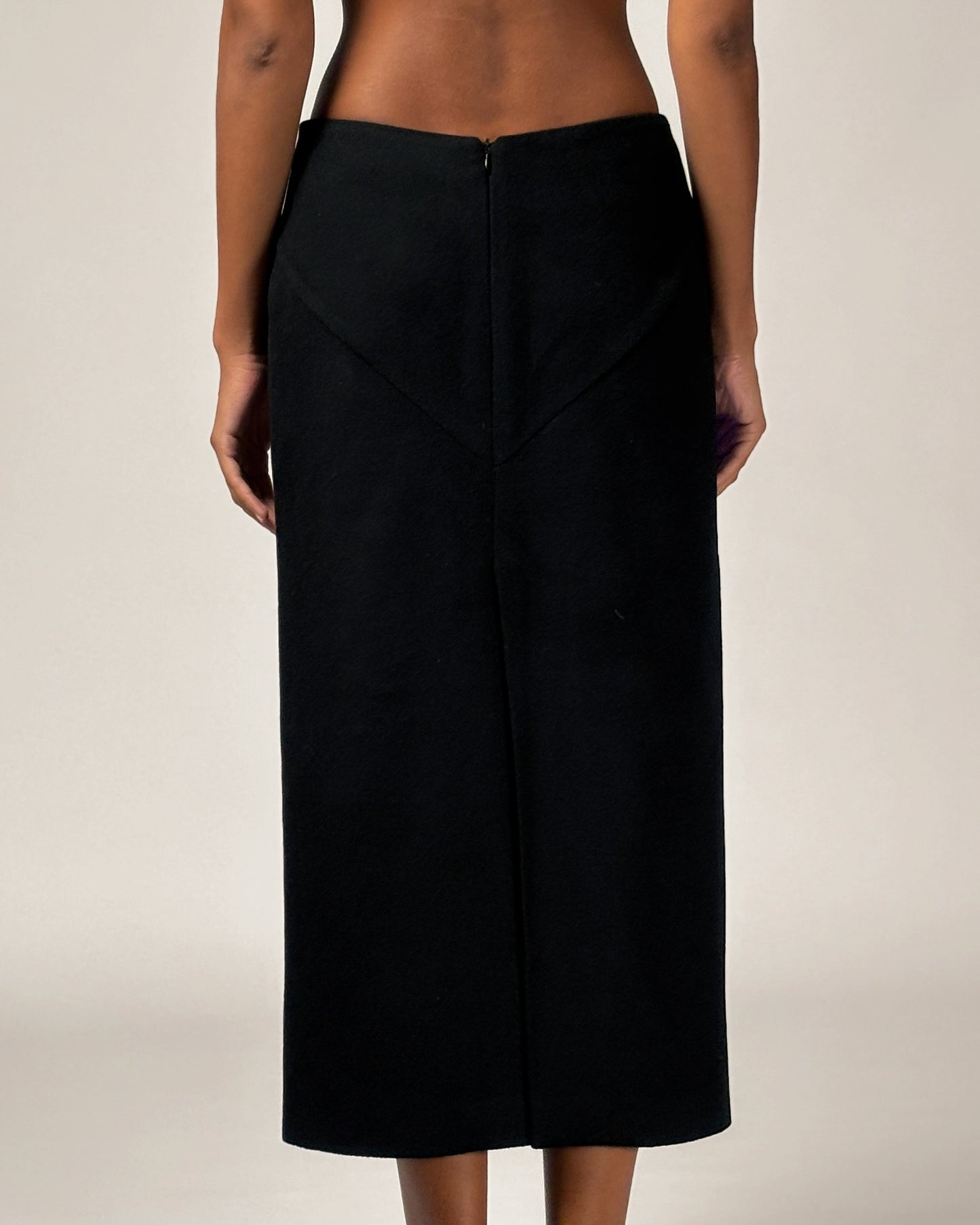 Alexander McQueen 1998 Embellished Cashmere Skirt