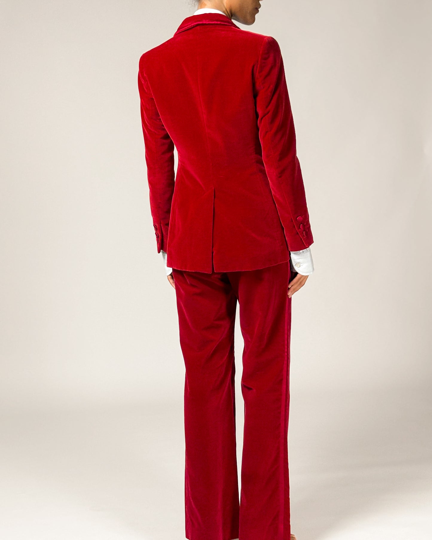 Gucci by Tom Ford 1996 Red Velvet Suit
