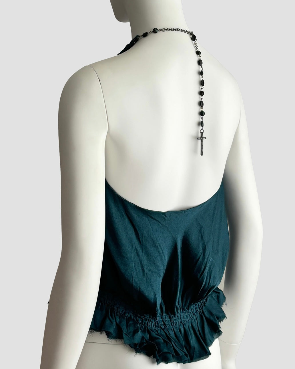 Alexander McQueen 2003 Silk Rosary Top