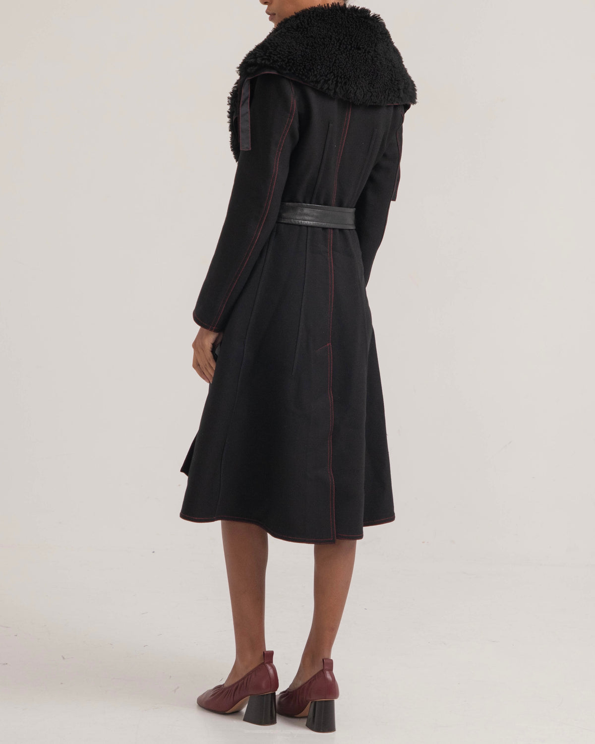 Céline by Phoebe Philo 2015 Fur Trim Coat