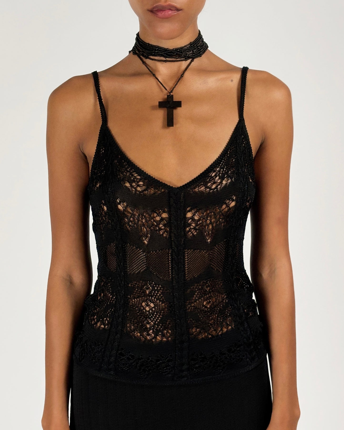 Gucci by Tom Ford 2002 Beaded Rosary Necklace